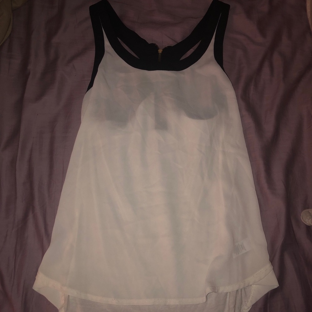 Express Black & White Top